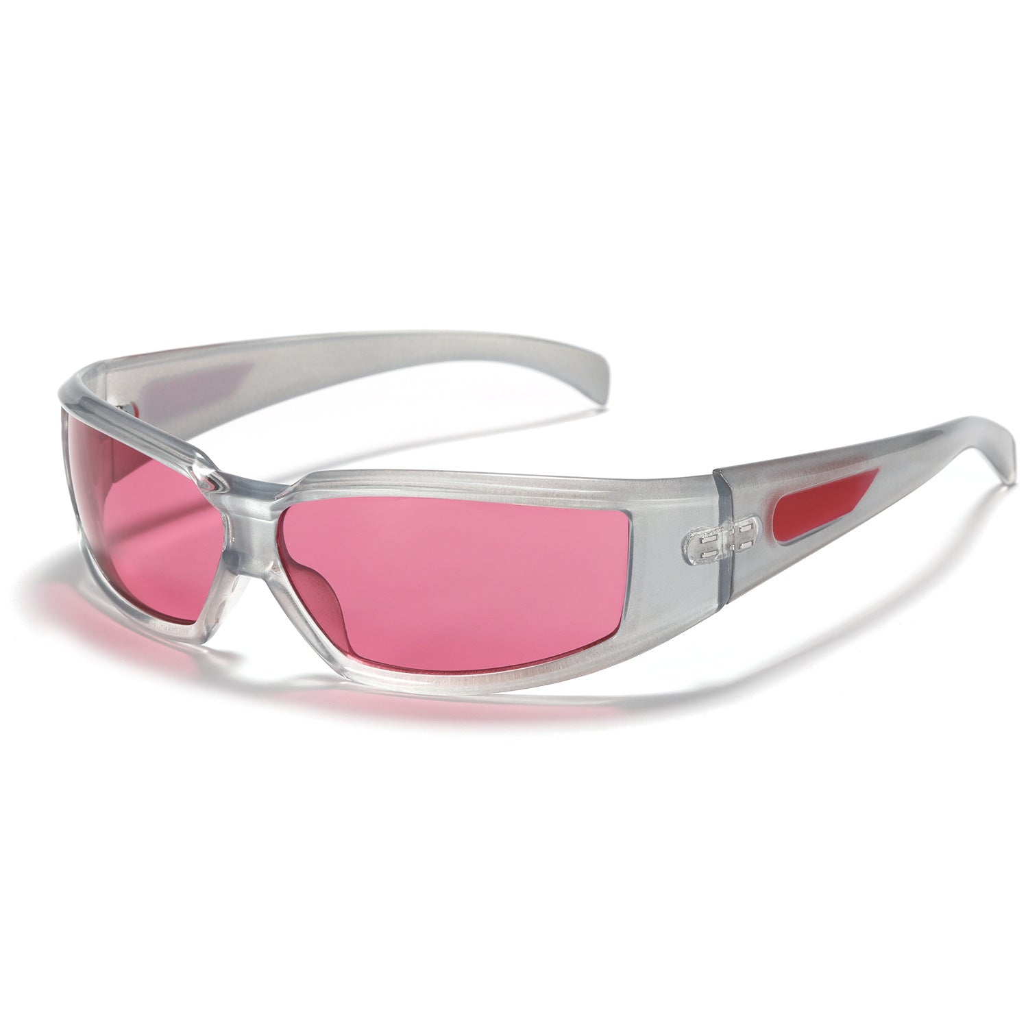 Oversized Y2K Futuristic Sunglasses – Silver Trendy Unisex Shades, INS-Inspired Street Style