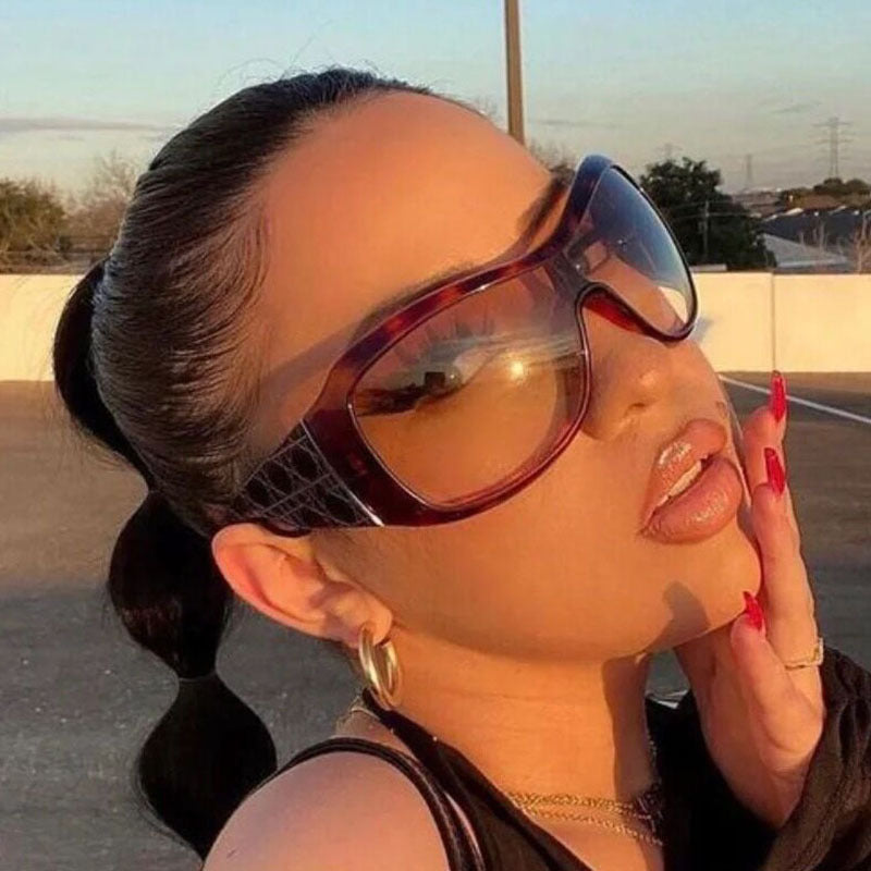 Oversized Y2K Fashion Sunglasses – Trendy Outdoor UV Protection Shades