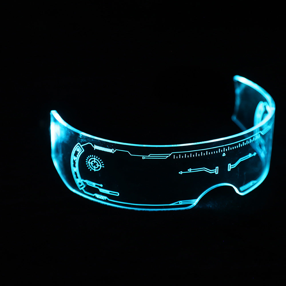 LED Light-Up Glasses – Futuristic Tech Style Flash Glasses for Clubs and Parties