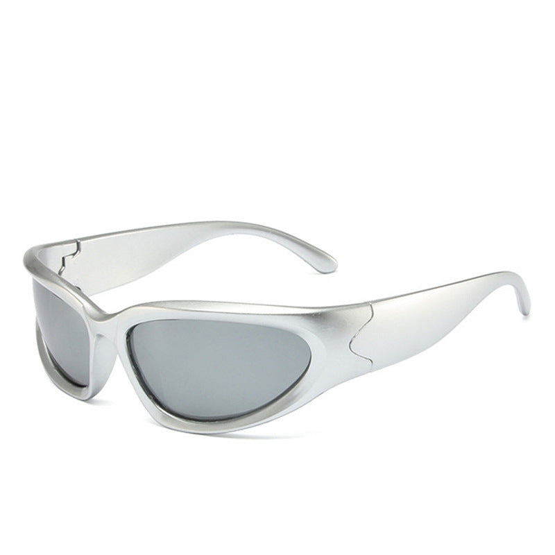 Steampunk Sunglasses for Men & Women – Mirrored Sport Goggles with Colorful Tinted Lenses, Punk Fashion Eyewear