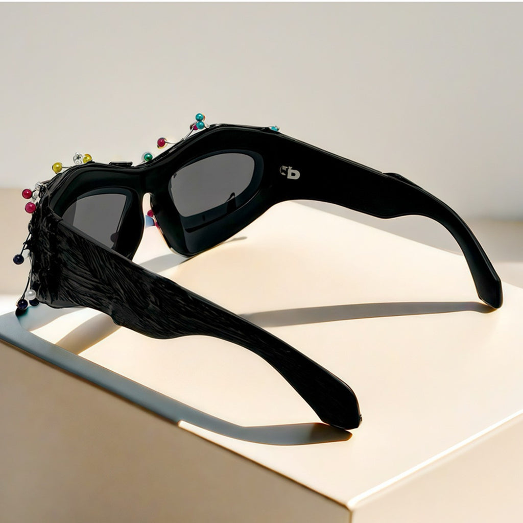 Personalized Studded Sunglasses – Trendy Hip-Hop Punk Fashion Shades