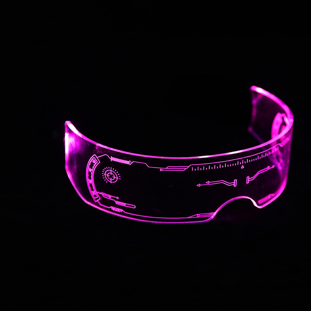 LED Light-Up Glasses – Futuristic Tech Style Flash Glasses for Clubs and Parties
