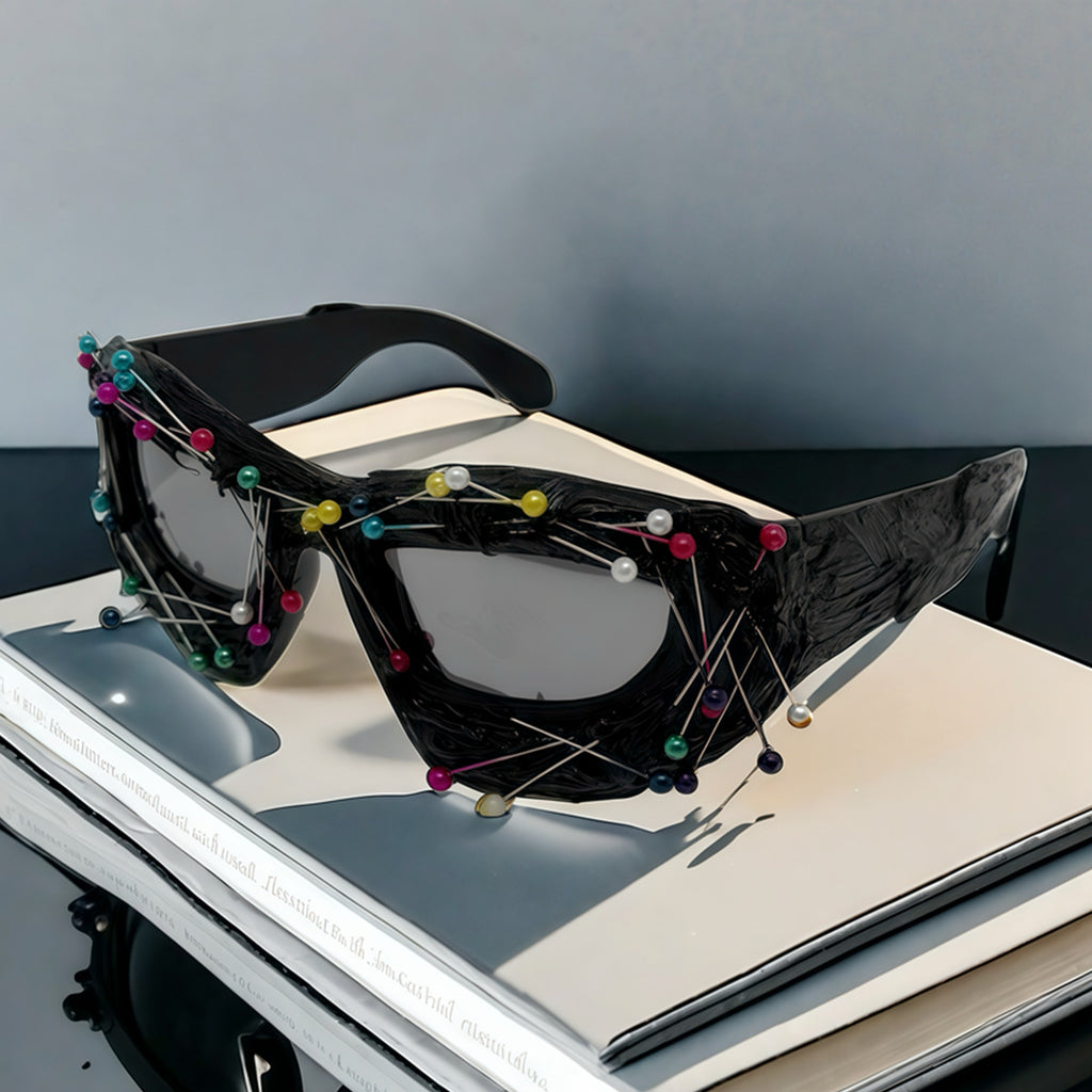 Personalized Studded Sunglasses – Trendy Hip-Hop Punk Fashion Shades