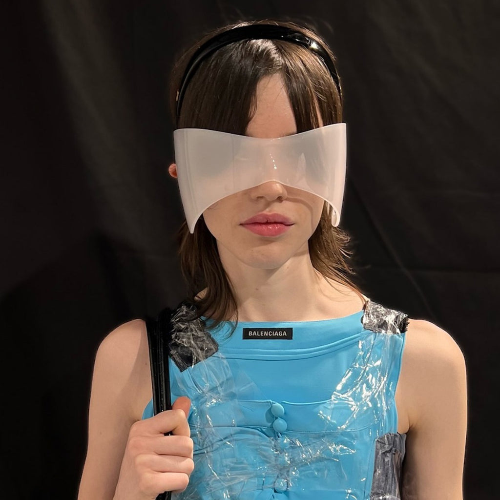 Extra-Large Y-Shaped Futuristic Over-Ear Sunglasses & Fashion Eye Mask