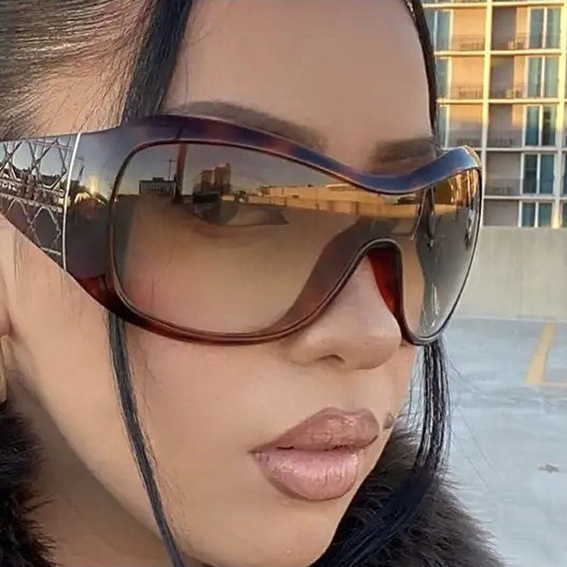 Oversized Y2K Fashion Sunglasses – Trendy Outdoor UV Protection Shades